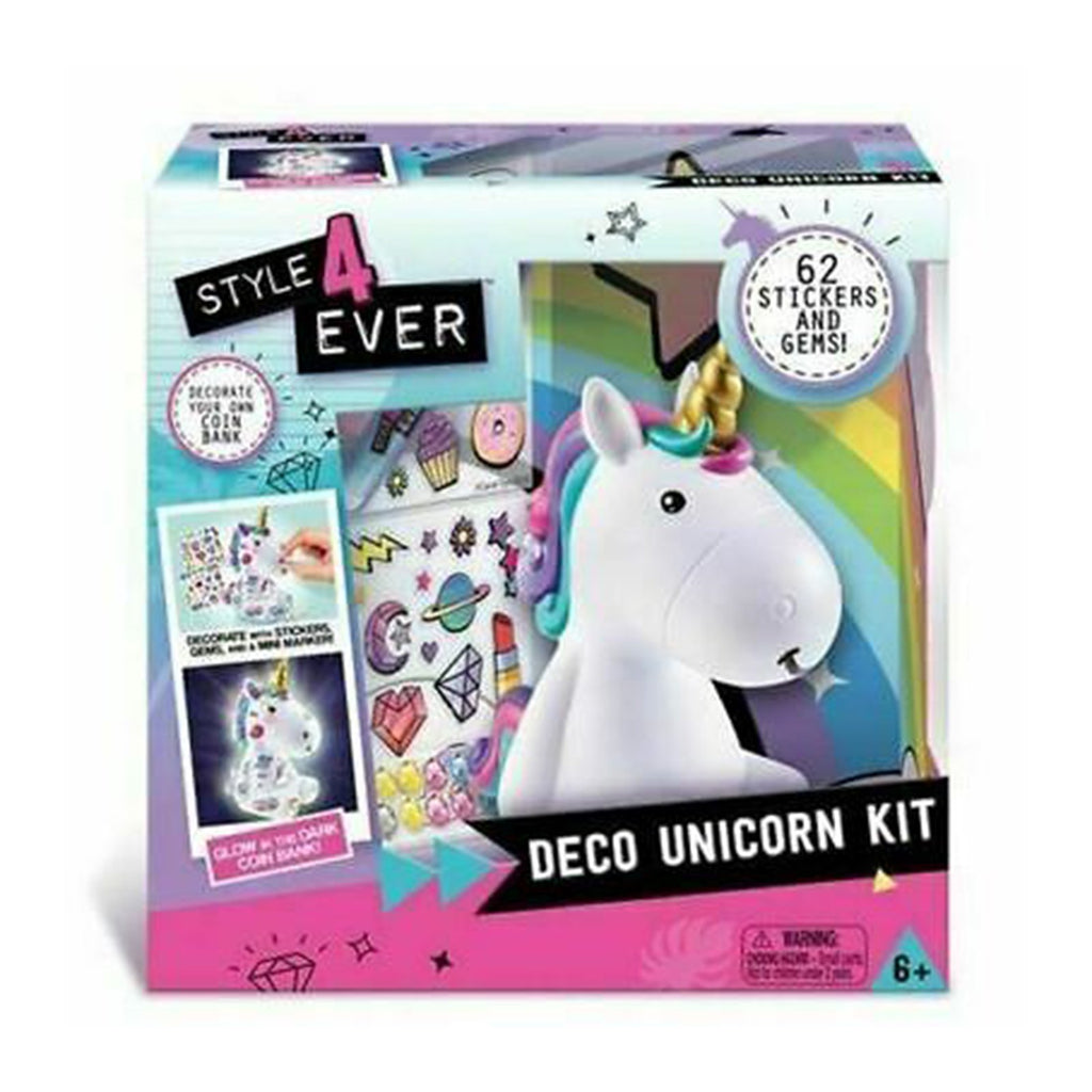 Style 4 Ever Glow In The Dark Deco Unicorn Kit - Radar Toys