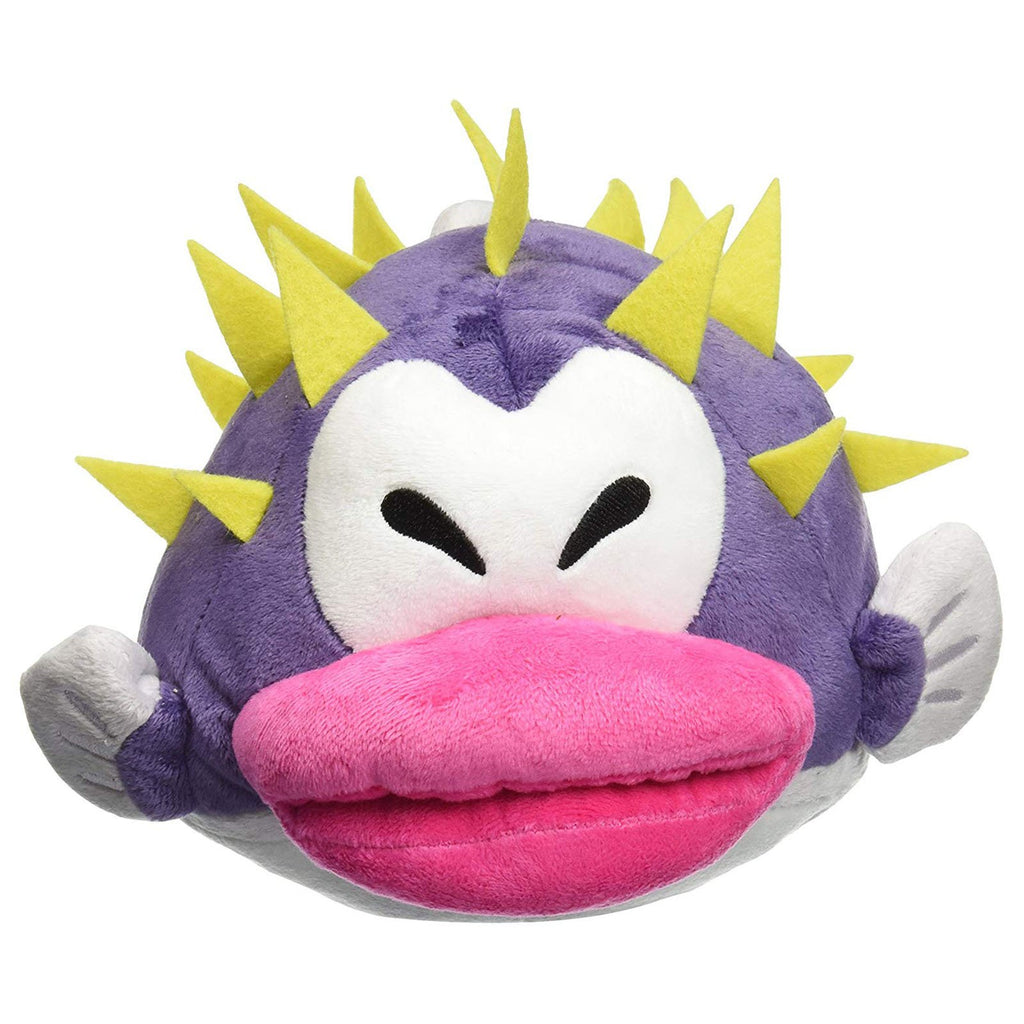 Little Buddy Super Mario Porcupuffer 7 Inch Plush - Radar Toys