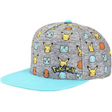 Bioworld Pokemon Starter Pokemon Faces Snapback Hat - Radar Toys