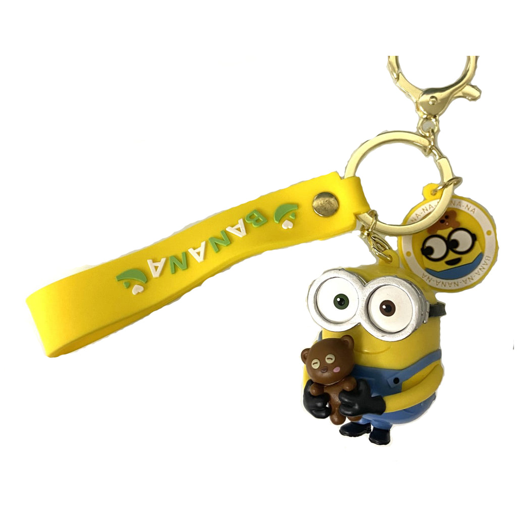 Minions Bob With Teddy Bear Mini Figure Keychain - Radar Toys