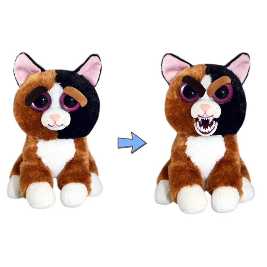 Feisty Pets Mary Monstertruck Calico Cat Growling Plush Figure - Radar Toys