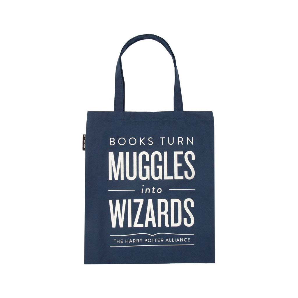 Books Turn Muggles Into Wizards Tote Bag - Radar Toys
