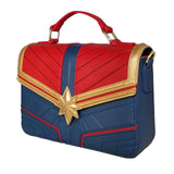 Loungefly Captain Marvel Debossed Suit Crossbody Bag - Radar Toys