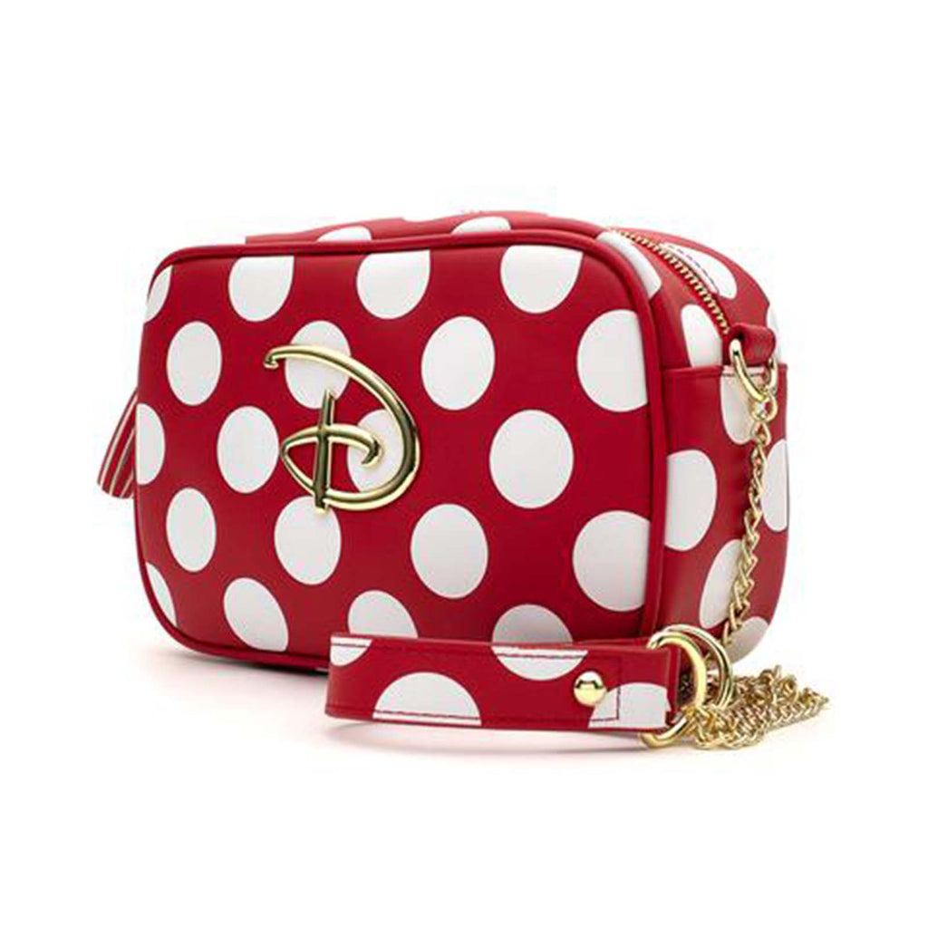 Loungefly Disney Logo Polka Dot Crossbody Bag Purse