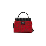 Loungefly Disney Logo Red And Black Crossbody Bag Purse - Radar Toys