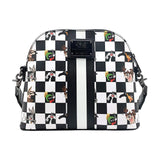 Loungefly Looney Tunes Black And White Checkered Character Crossbody Bag Purse - Radar Toys