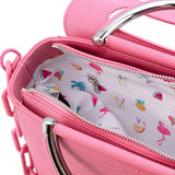 Loungefly Pool Party Pink Flamingo Chain Strap Crossbody Bag Purse - Radar Toys