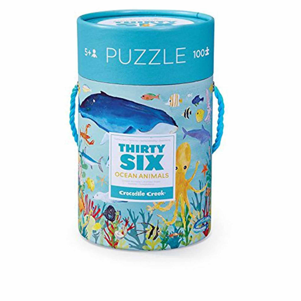 Crocodile Creek Ocean Animals 100 Piece Puzzle - Radar Toys