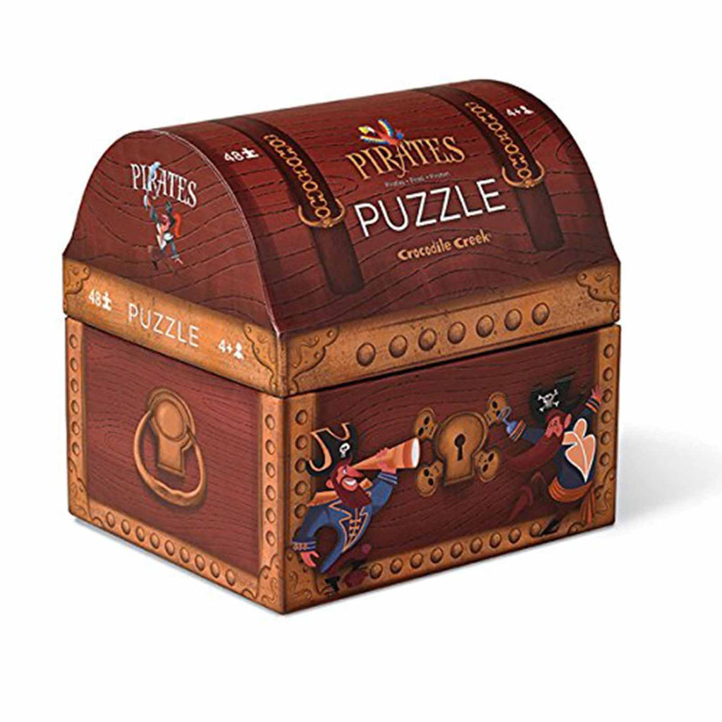 Crocodile Creek Pirate's Chest 48 Piece Puzzle - Radar Toys
