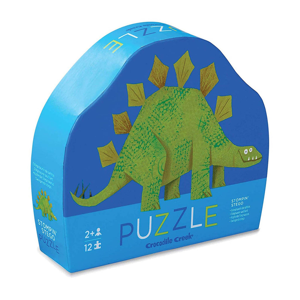 Crocodile Creek Stompin' Stego 12 Piece Puzzle - Radar Toys