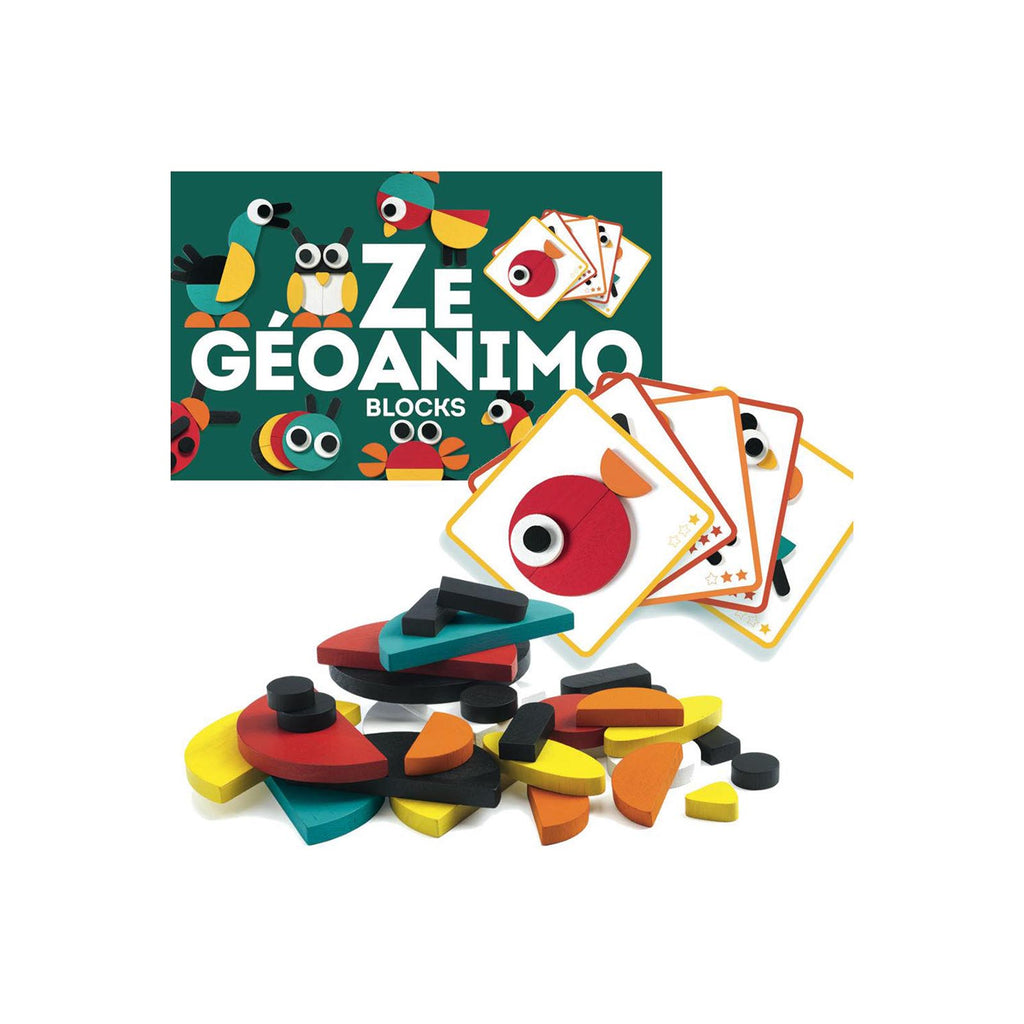 Djeco Ze Geoanimo Blocks Set