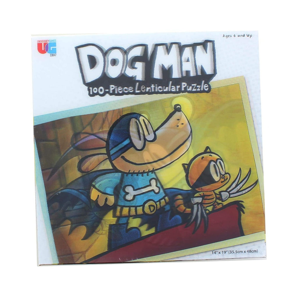 Dog Man Adventures Lenticular 100 Piece Puzzle