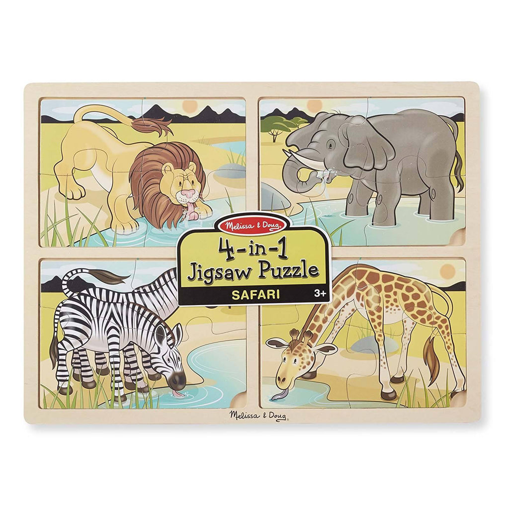 Melissa And Doug 4 In 1 Safari Jigsaw Puzzle