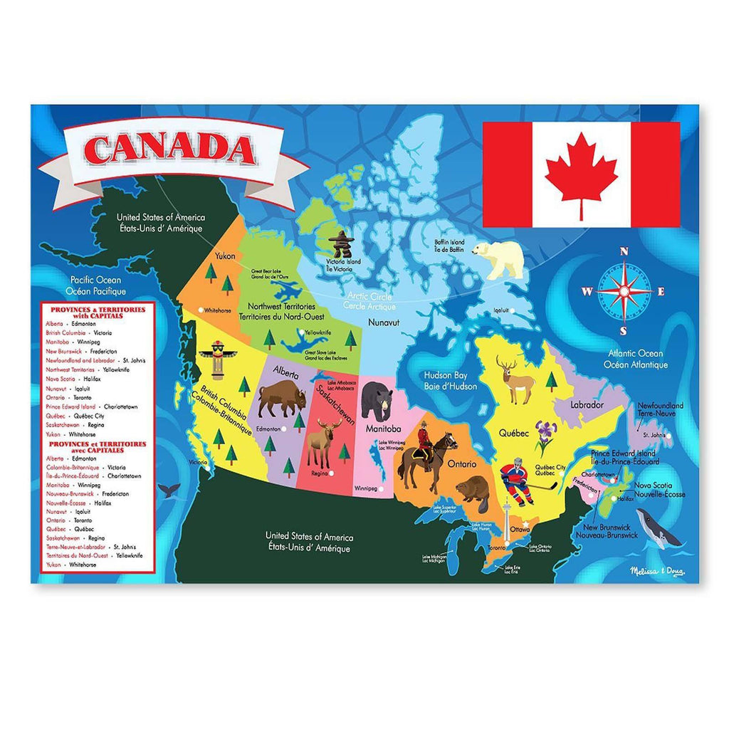 Melissa And Doug Canada 48 Piece Floor Puzzle