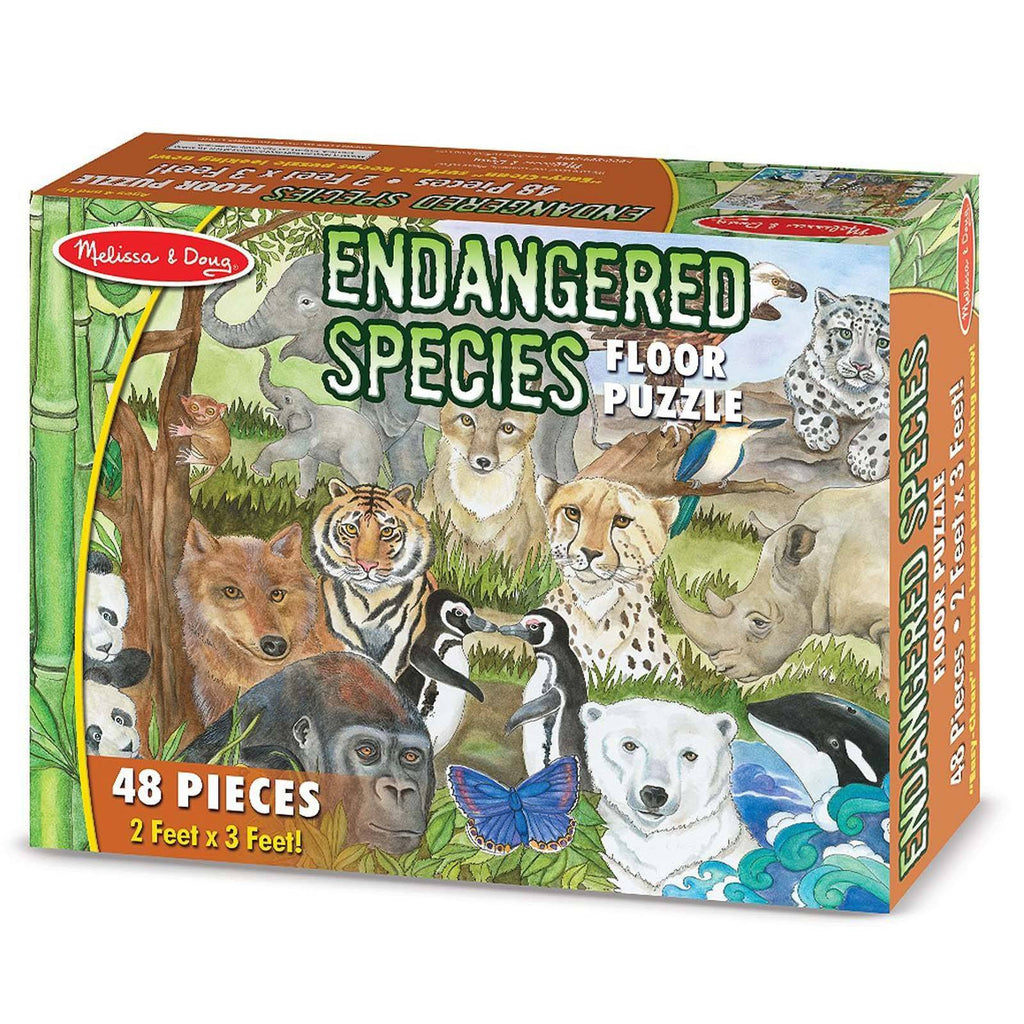 Melissa And Doug Endangered Species 48 Piece Floor Puzzle - Radar Toys