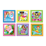 Melissa And Doug Fairy And Princess Scenes Wooden Cube Puzzle - Radar Toys