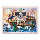 Melissa And Doug Fresh Start Pirate Adventure 48 Piece Wooden Jigsaw Puzzle - Radar Toys