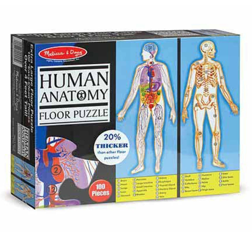 Melissa And Doug Human Anatomy 100 Piece Floor Puzzle - Radar Toys