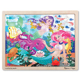 Melissa And Doug Mermaid Fantasea 48 Piece Wooden Jigsaw Puzzle - Radar Toys