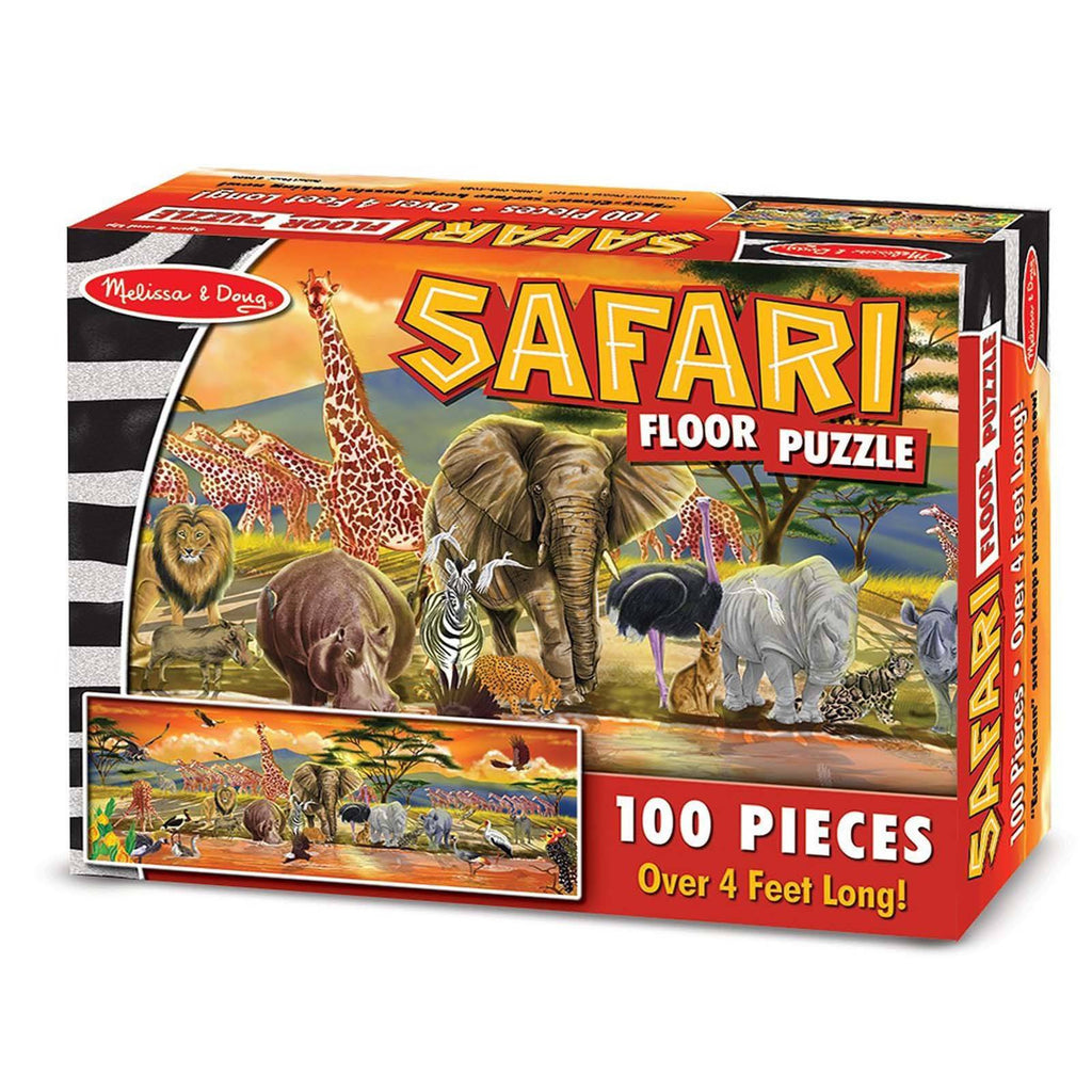 Melissa And Doug Safari 100 Piece Floor Puzzle - Radar Toys