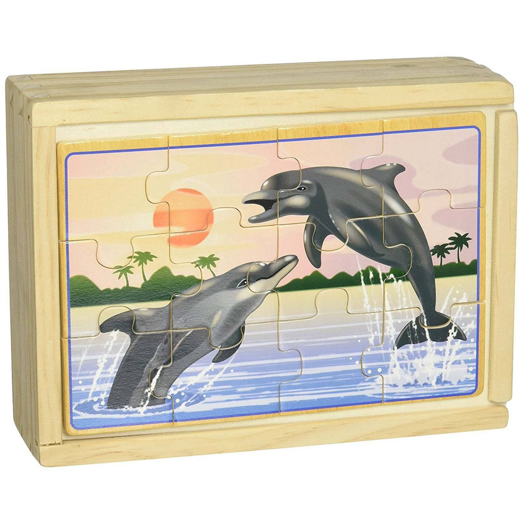 Melissa And Doug Sea Life 4 Twelve Piece Wooden Jigsaw Puzzles - Radar Toys
