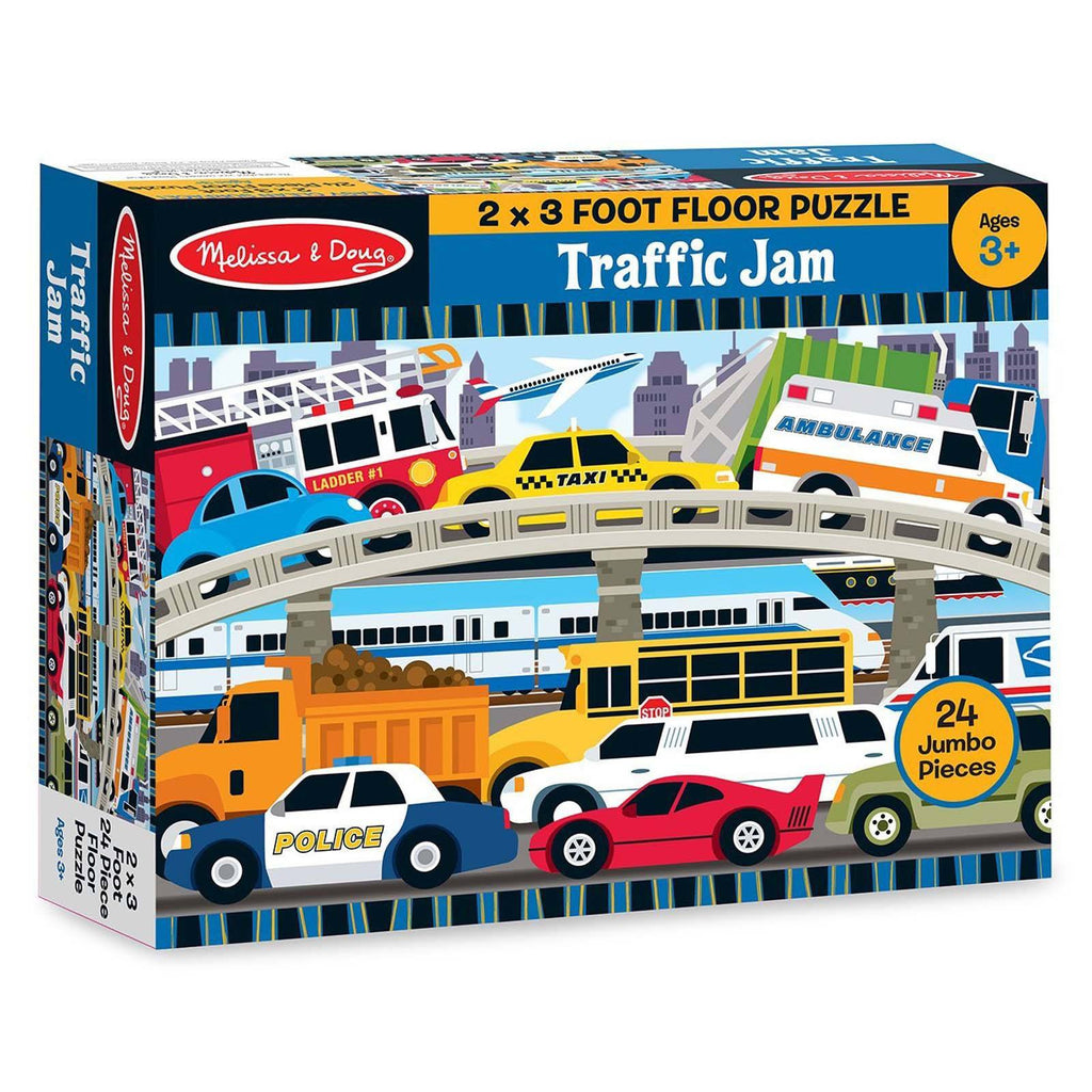 Melissa And Doug Traffic Jam 24 Piece Floor Puzzle - Radar Toys