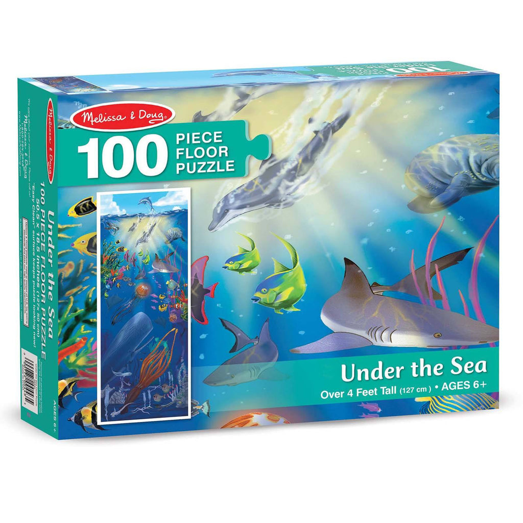 Melissa And Doug Under The Sea 100 Piece Floor Puzzle - Radar Toys