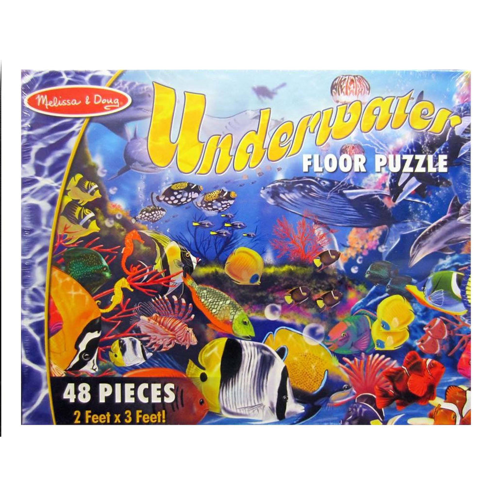 Melissa And Doug Underwater 48 Piece Floor Puzzle - Radar Toys