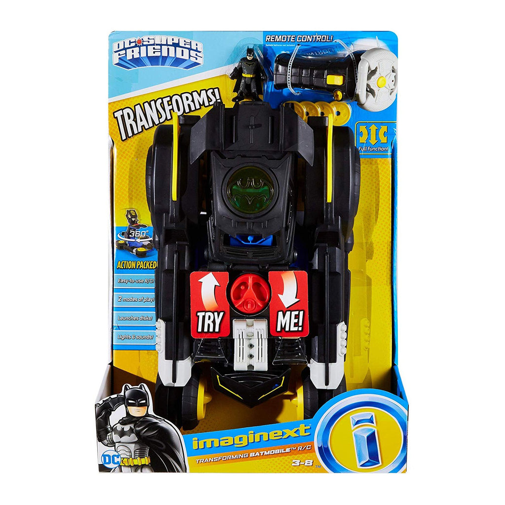 Imaginext DC Super Heroes RC Transforming Batmobile Set