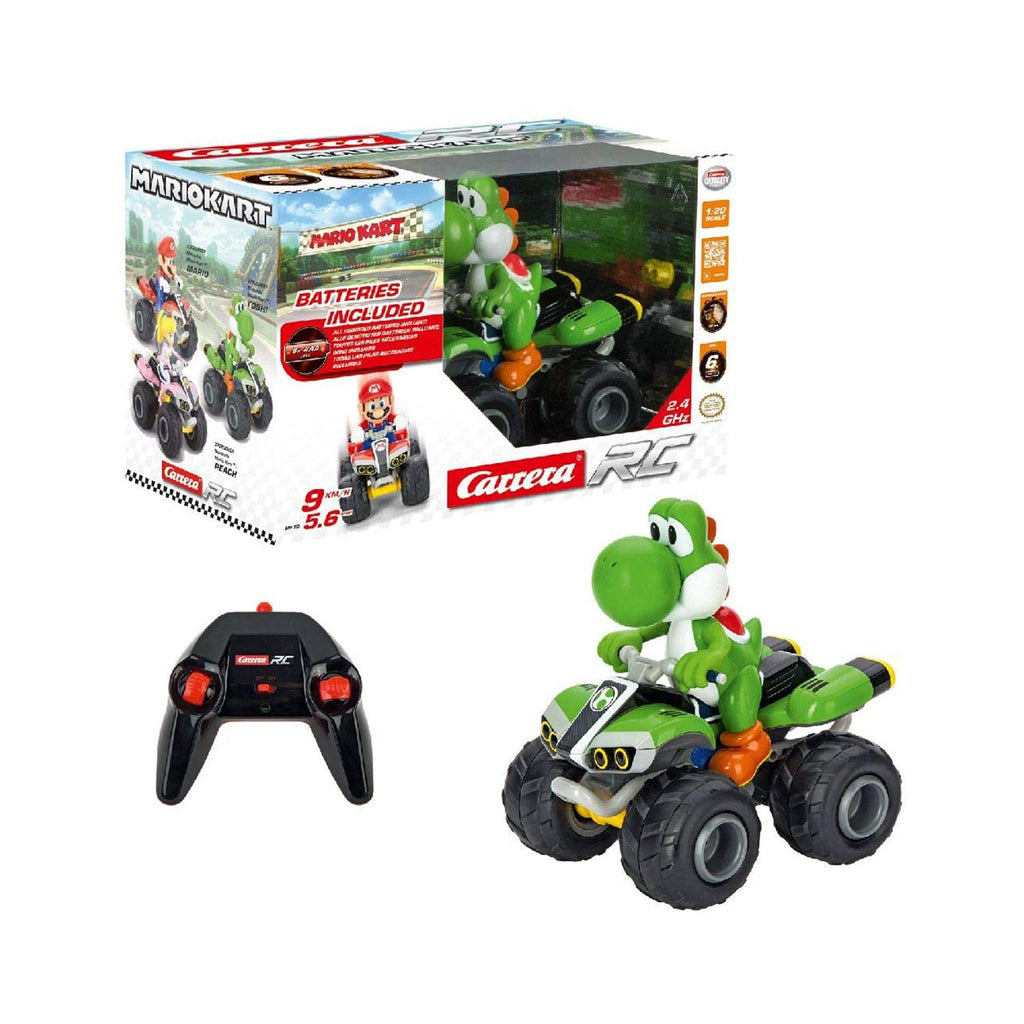 Carrera Mario Kart Yoshi 1:20 Quad RC Car - Radar Toys
