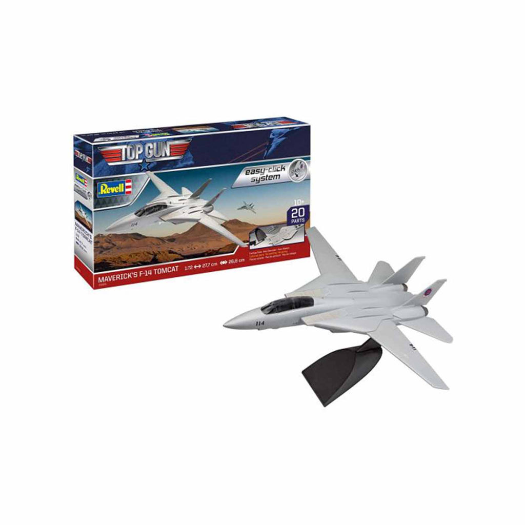 Revell Top Gun Maverick F-14 Tomcat 72nd Scale Snap Model Kit - Radar Toys