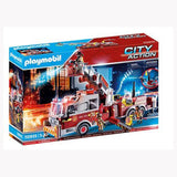 Playmobil City Action Fire Engine With Tower Ladder Building Set 70935 - Radar Toys