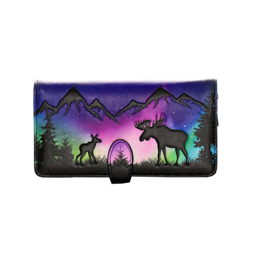 Shagwear Moose Scene Large Multicolor Zipper Wallet - Radar Toys