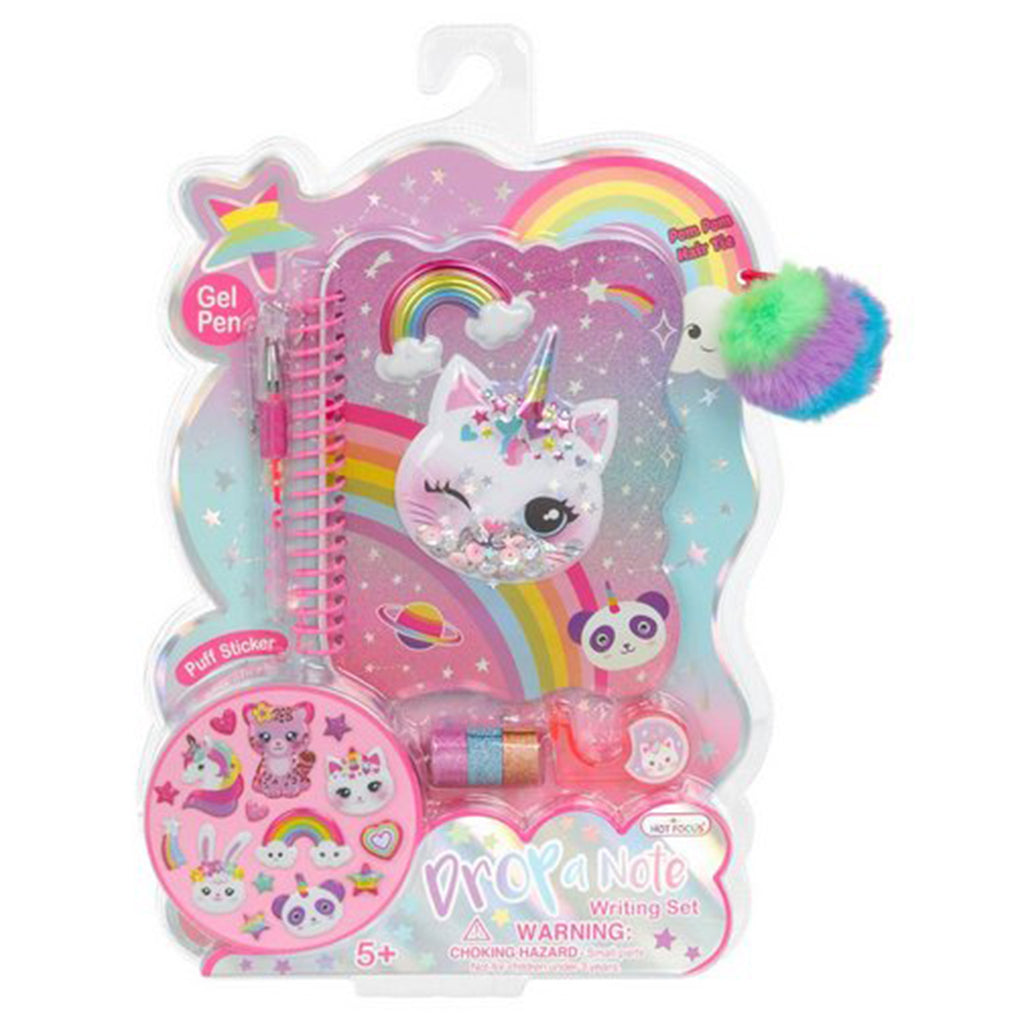 Hot Focus Caticorn Drop A Note Writing Set - Radar Toys
