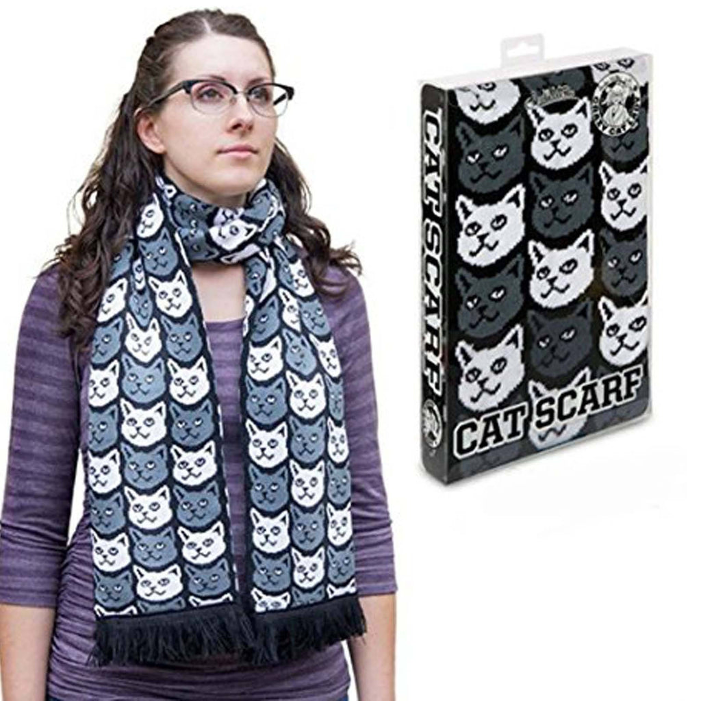 Crazy Cat Lady Soft-Knit Acrylic Scarf