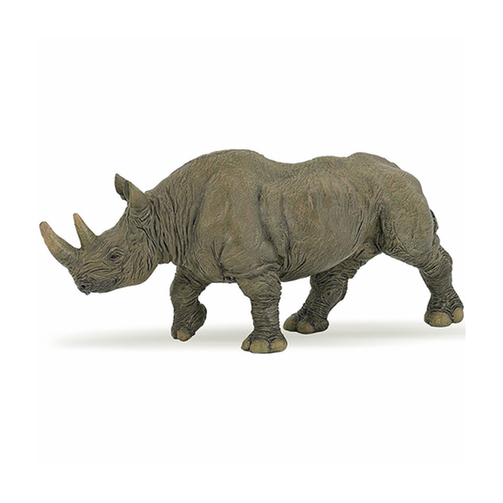 Papo Black Rhinoceros Animal Figure 50066 - Radar Toys