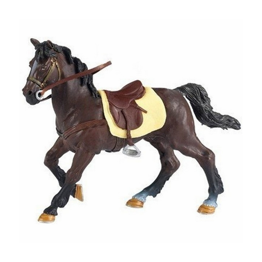 Papo Brown Horse With Saddle Animal Figure 51057