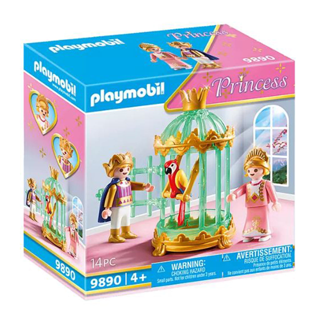 Playmobil Princess Royal Children With Parrot Cage Building Set 9890 - Radar Toys