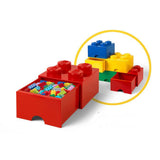 Room Copenhagen LEGO® Bright Red 4-Knobs Storage Brick - Radar Toys