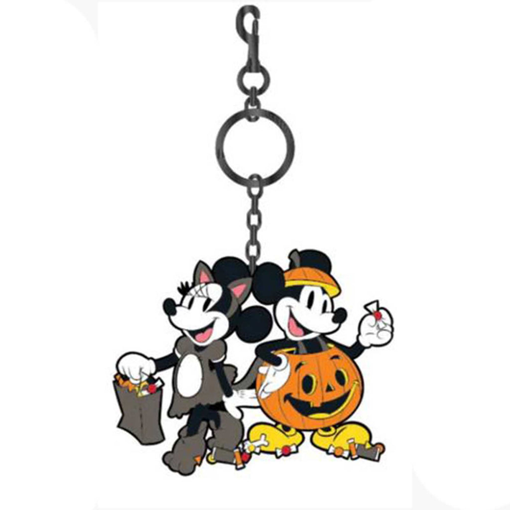 Loungefly Disney Mickey And Minnie Halloween 3D Molded Keychain