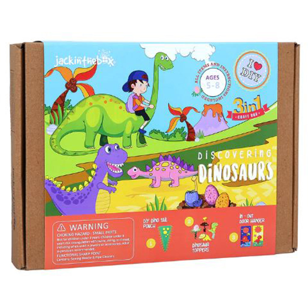 Jack In The Box 3 In 1 Discovering Dinos Set