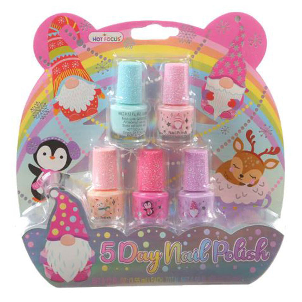 Hot Focus 5 Day Nail Polish Set - Radar Toys