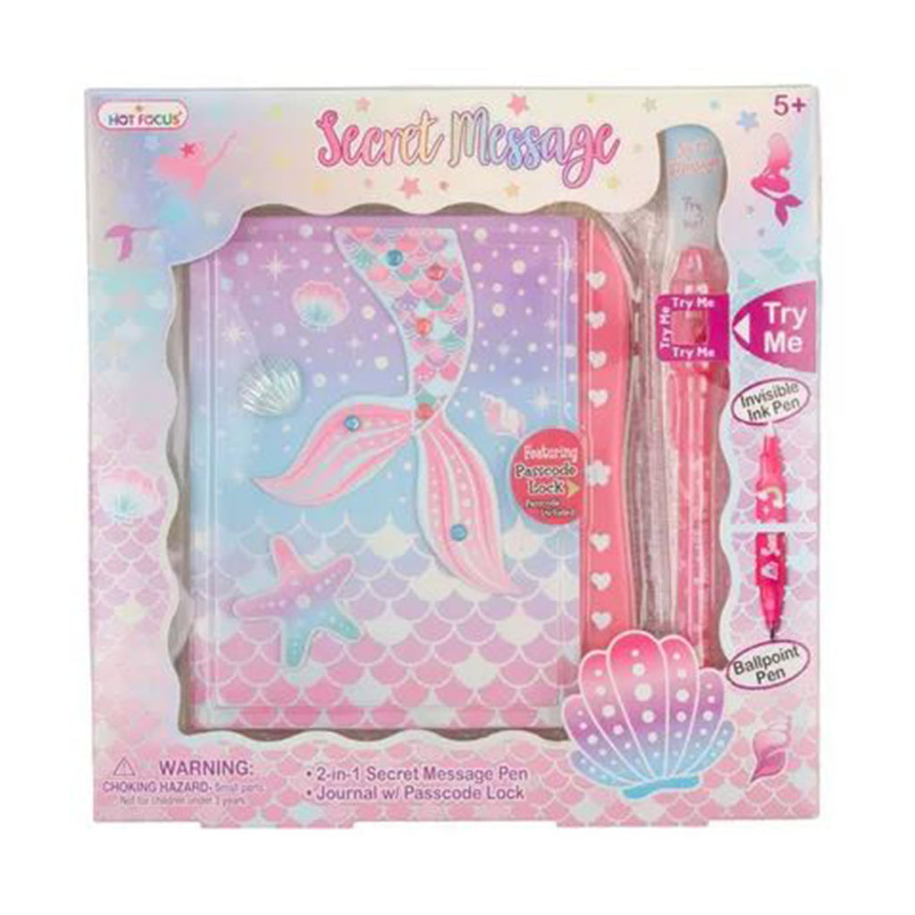 Hot Focus Mermaid Secret Message Journal Set - Radar Toys