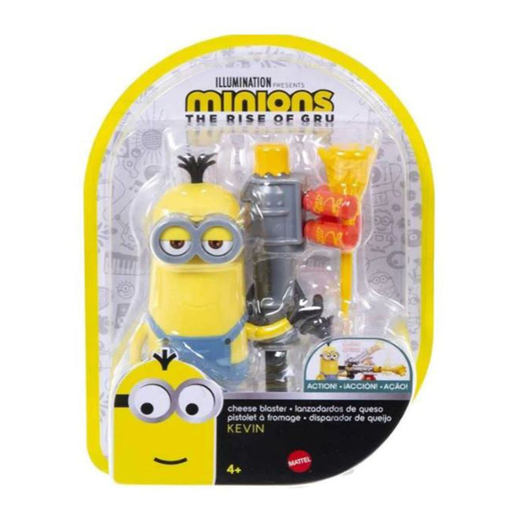Mattel Minions Rise Of Gru Kevin With Cheese Blaster Action Figure