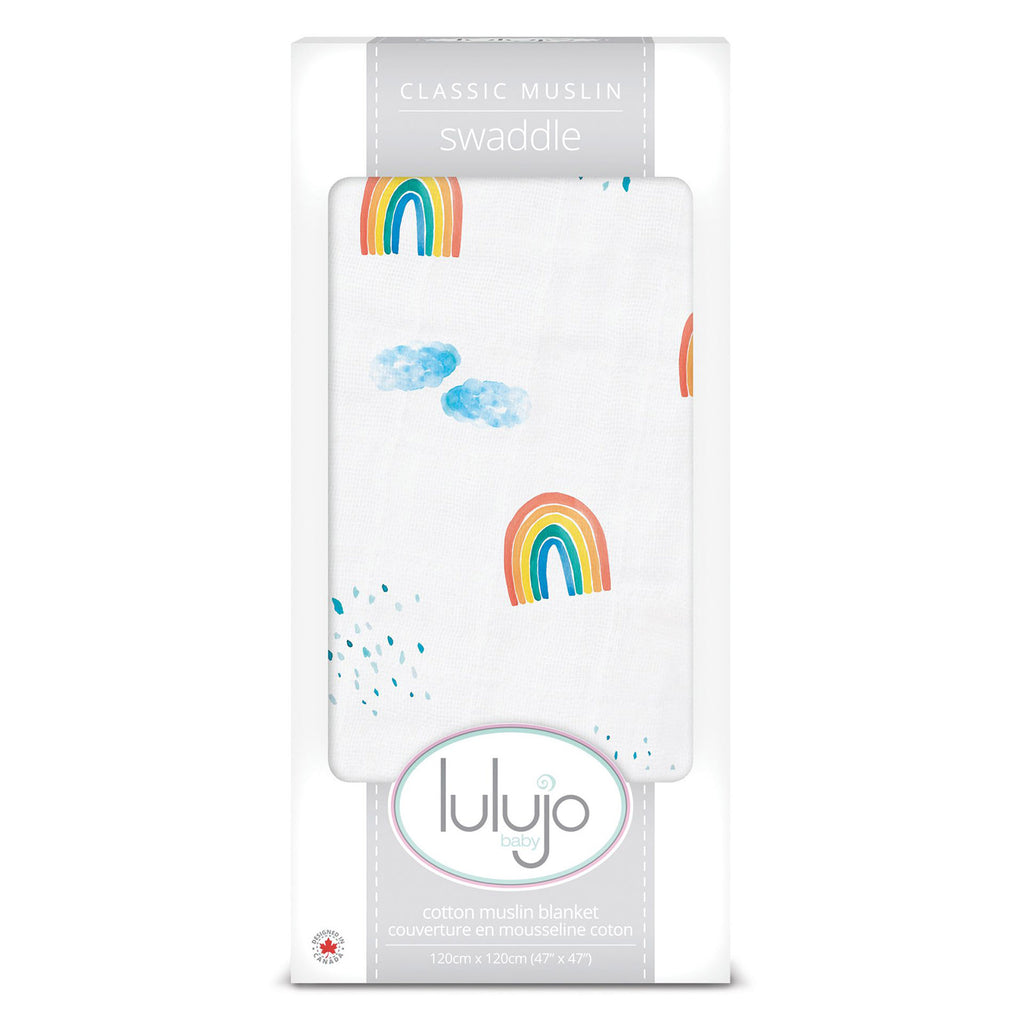 Mary Meyer LLJ Rainbow Sky Cotten Swaddle Blanket - Radar Toys