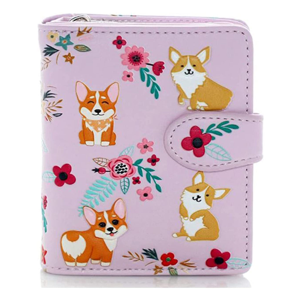 Shagwear Corgi Pattern Small Pink Coin Purse Wallet - Radar Toys