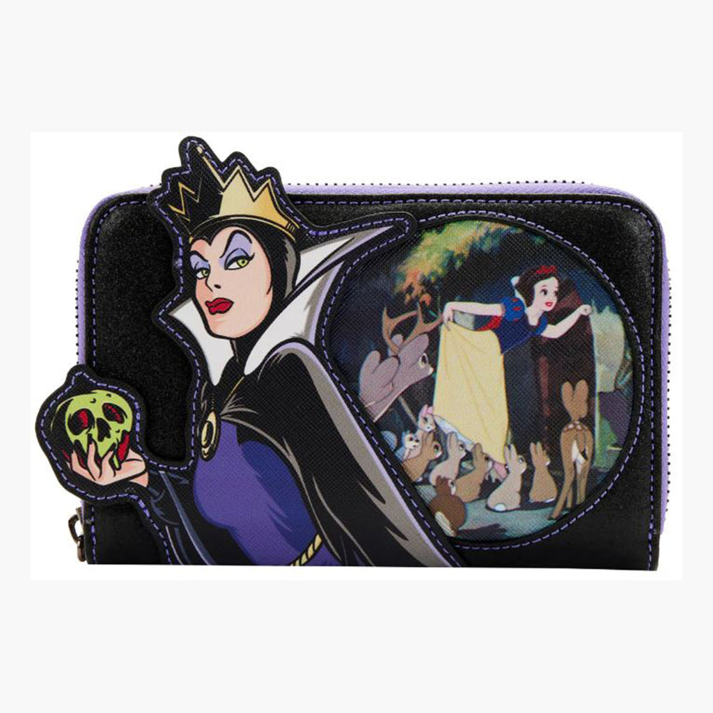 Loungefly Disney Villains Evil Queen With Apple Zip Around Wallet