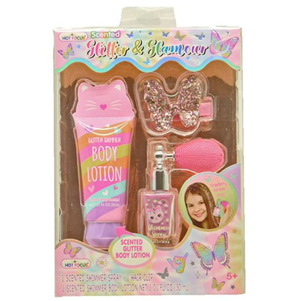 Hot Focus Tie Dye Butterfly Glitter And Glamour Scented Set - Radar Toys