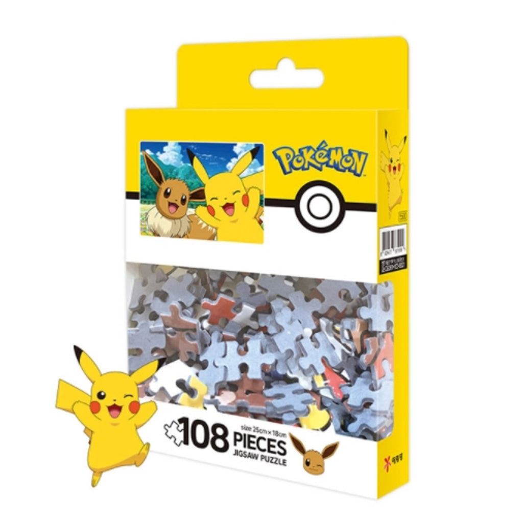 Beecrazee Pokemon Pikachu And Eevee 108 Piece Puzzle - Radar Toys