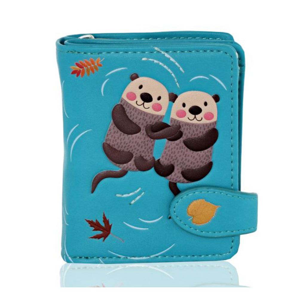 Shagwear Otters Small Teal Zipper Wallet - Radar Toys